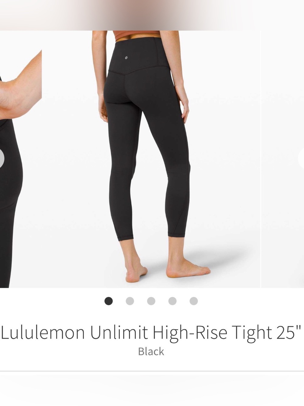 Lululemon unlimit Black High-Rise 25”